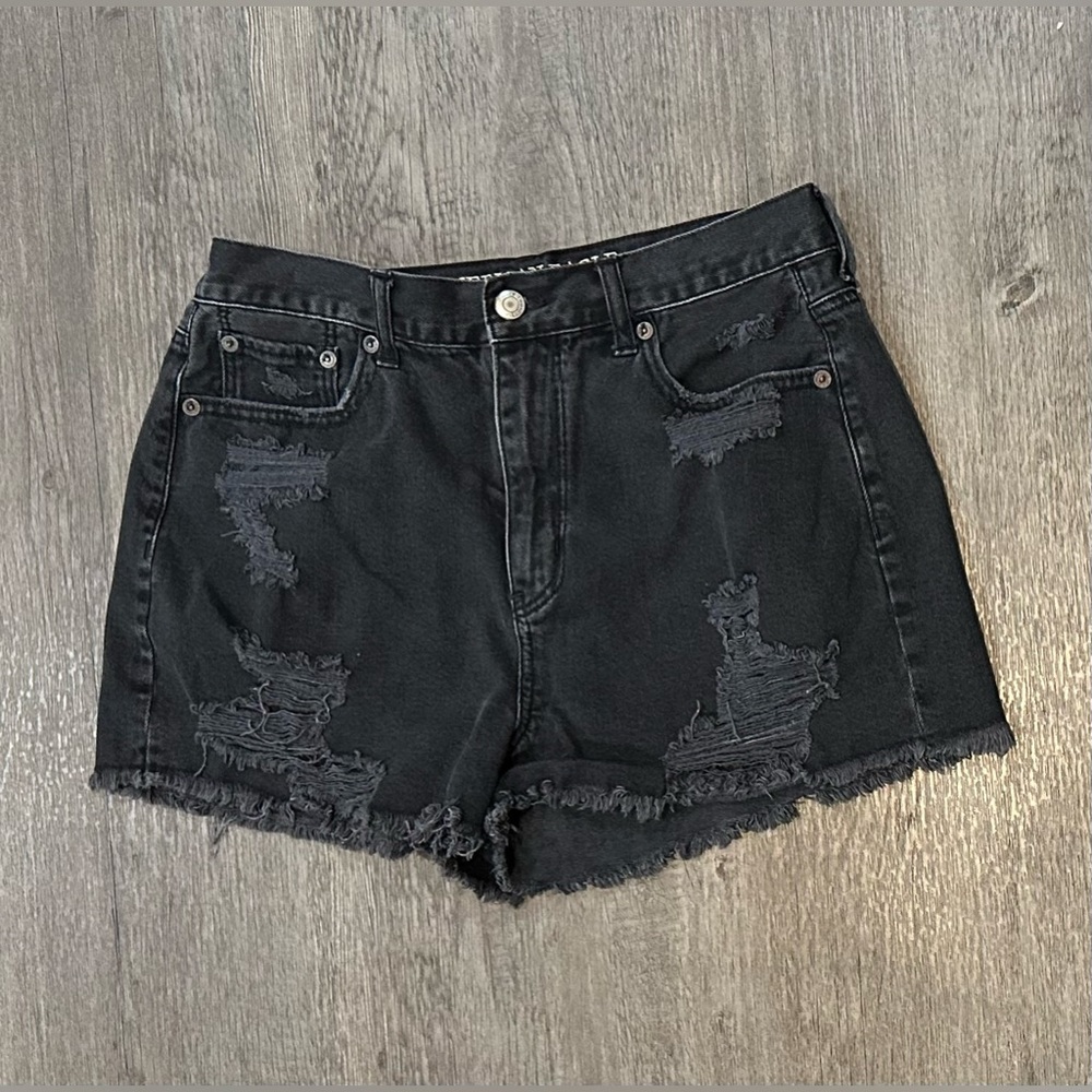 Women’s Black American Eagle Jean Shorts